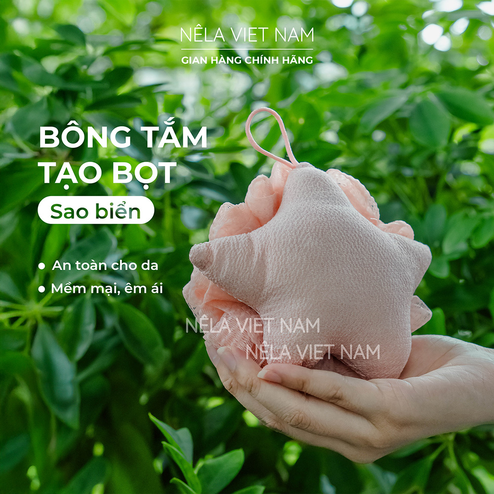 Bông Tắm Tạo Bọt Sao Biển Dòng Cao Cấp Mềm Loại Xịn Dùng Được Cả 2 Mặt